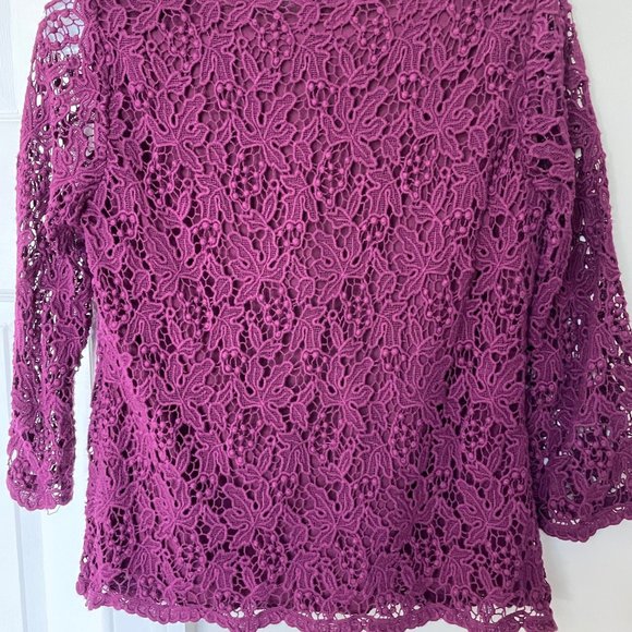 Talbots Lace Blouse, lined - Picture 4 of 6
